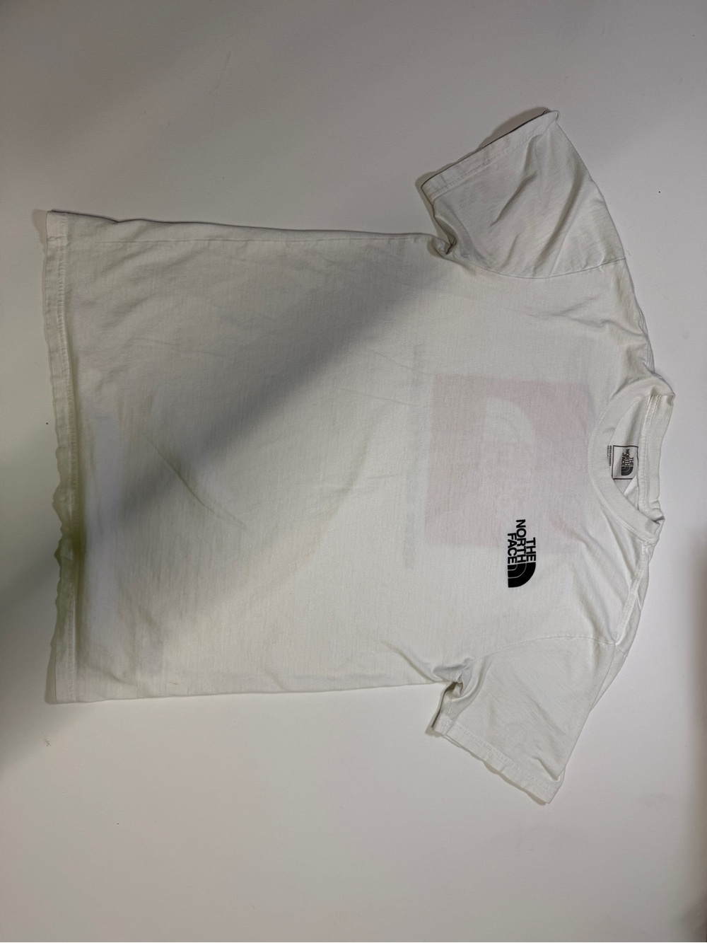 The North Face White Tee with Black Logo